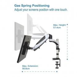 dual monitorhouder / monitorsteun (nieuw) met gasdrukveer