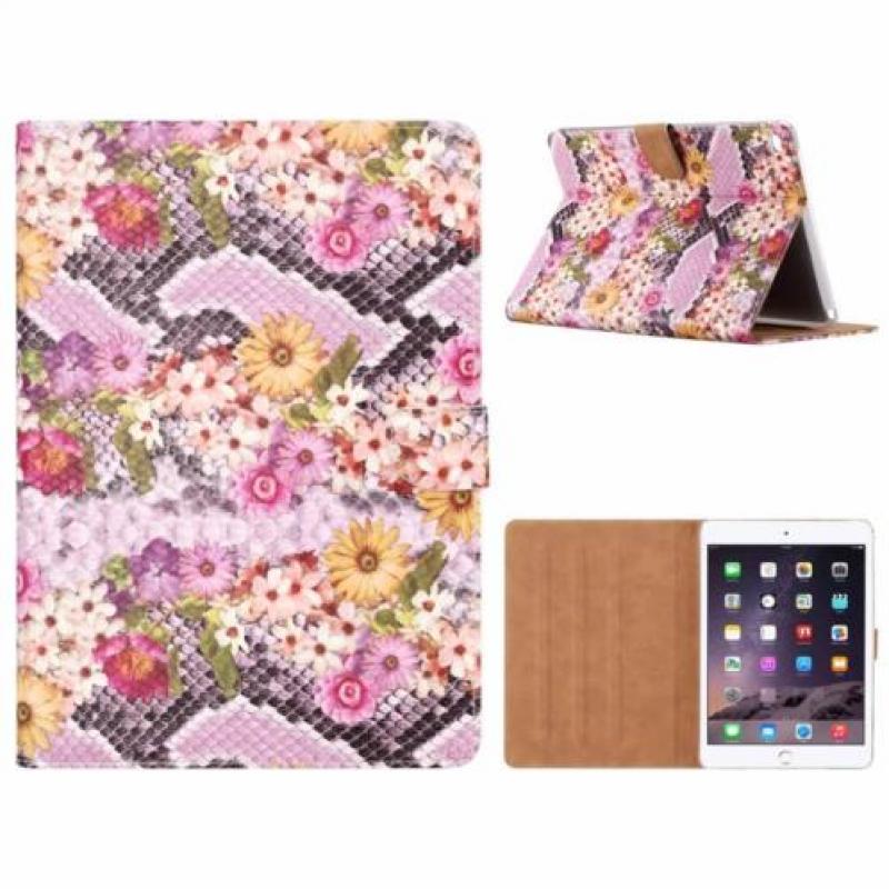 Ntech iPad Air 2 Margrietjes Design Booktype Kunstleer Hoes