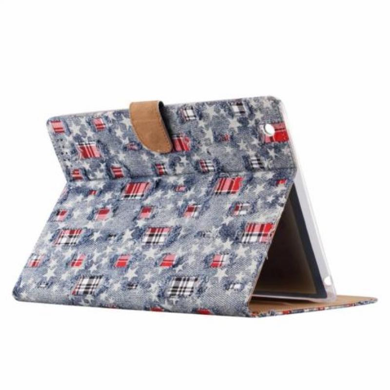 Ntech iPad 2 / 3 / 4 Ster & Denim Design Booktype Kunstleer