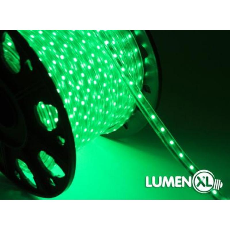 LED strip LEDstrip Lichtslang Lichtsnoer Groen 25 meter 230V