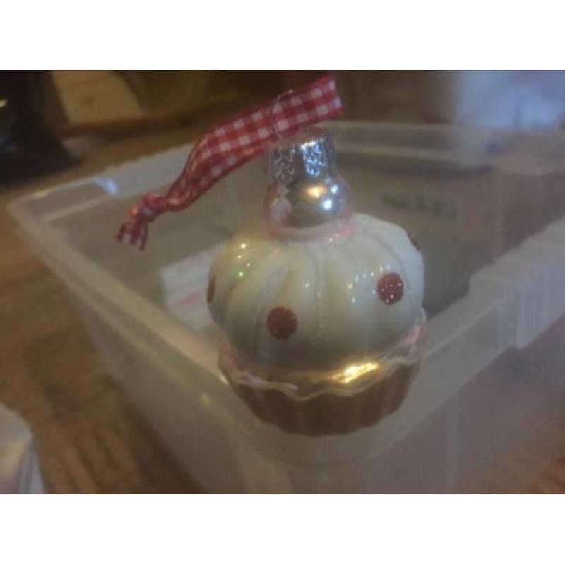 Kerst ballen cupcakes en taartpunten