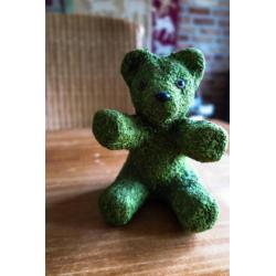 groene teddybeer van mos