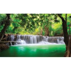 FOTOBEHANG WATERVAL,10% SALE! VLIES, 3 BANEN, 312 x 219 cm