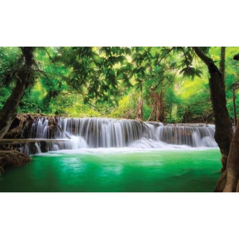 FOTOBEHANG WATERVAL,10% SALE! VLIES, 3 BANEN, 312 x 219 cm