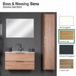 Badmeubel Siena 60cm Sonoma Oak Softclose (Verschillende ...