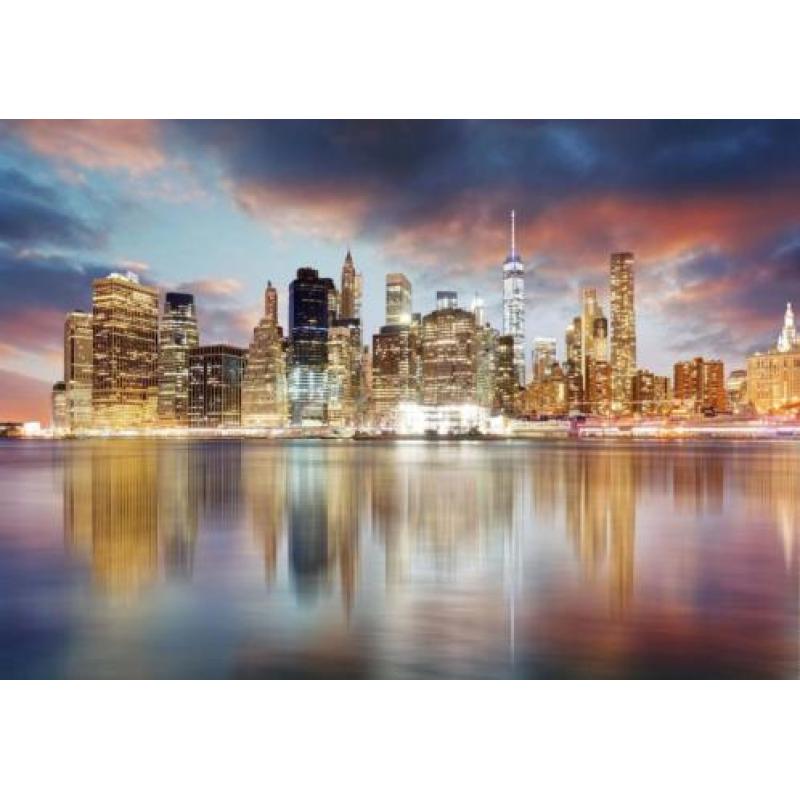 New York by night fotobehang, New York behang *Muurdeco4kids