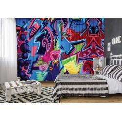 Graffiti Wall vliesbehang *Muurdeco4kids