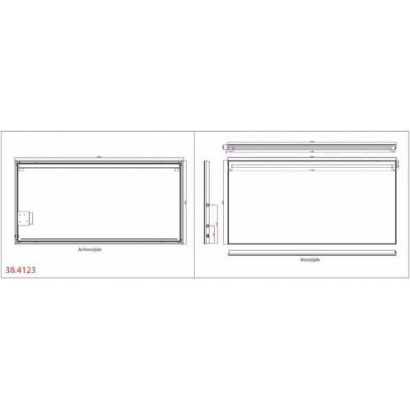 Wiesbaden Ambi One dimbare Led condensvrije spiegel 1200x600