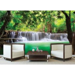 FOTOBEHANG WATERVAL,10% SALE! VLIES, 3 BANEN, 312 x 219 cm