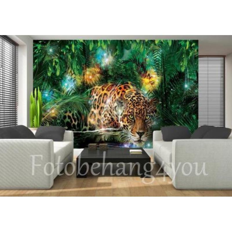 Jaguar fotobehang jungle