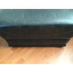 Hocker antraciet Vintage bekleding