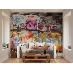 Graffiti Wall vliesbehang *Muurdeco4kids