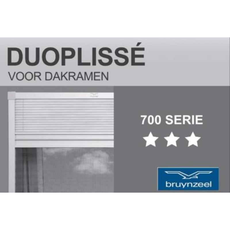 Hor en verduistering Bruynzeel Duo plisse S700 Dakraam ACTIE