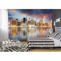 New York by night fotobehang, New York behang *Muurdeco4kids