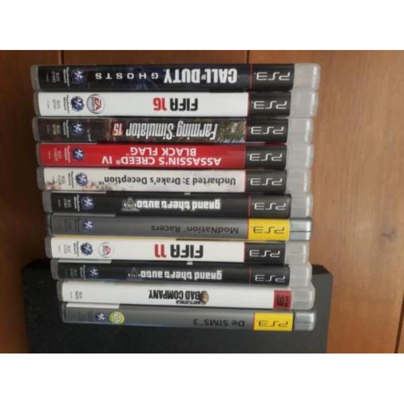 Ps3 met 4 controllers en diverse spellen