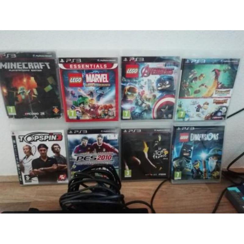 Playstation 3 met 9 spellen (VOOR KIDS)