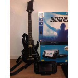 Wii U Nintendo 32GB compleet + games + gitaar WiiU