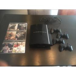 PS3 PlayStation 3 incl. 4controllers en spellen