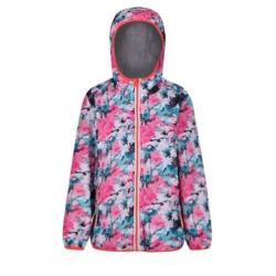 Regatta Printed Lever softshell jack roze (kids) maat 128